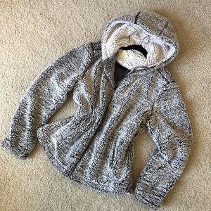 Teddy bear zip up hoodie
